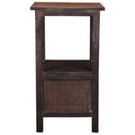 Sunset Trading Cottage Two Drawer End Side Table | Distressed Black/Raftwood Brown Solid Wood | Fully Assembled-AMAZON FACTORY