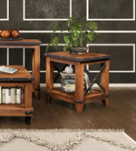 Sunset Trading Rustic City End Table with Shelf-AMAZON FACTORY