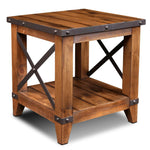 Sunset Trading Rustic City End Table with Shelf-AMAZON FACTORY