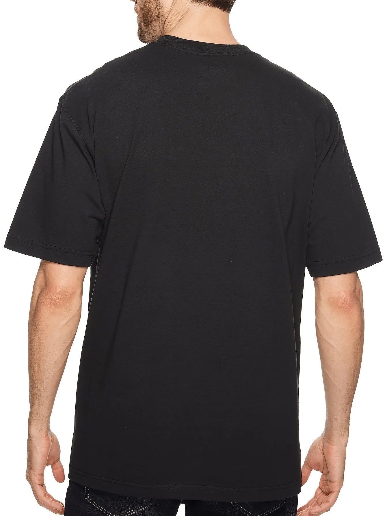 T-Shirt Casual Short Sleeve Round Neck Women Tshirt Clothing Tshirt Men Clothing New in Top & Tees Mens Clothes Tee Shirt-AMAZON FACTORY