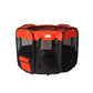 The Amazon Factory's Pet Store Portable Pet Playpen In Bk and Rd Combo - AMAZON FACTORY
