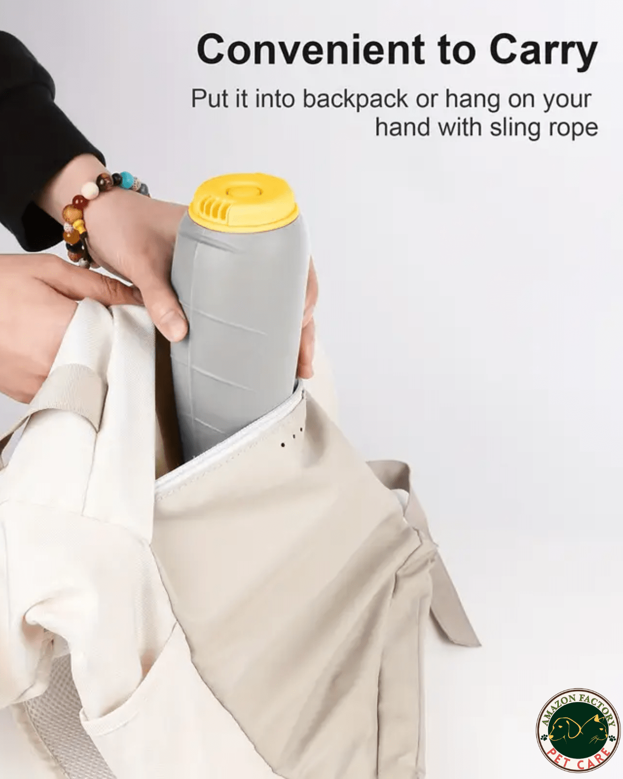 The New Amazon Factory's Portable Dog Water Bottle & Food Bowls, All - in - One Accessories - AMAZON FACTORY