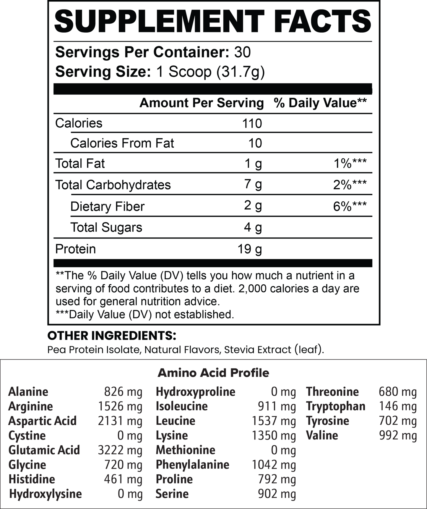 Vegan Pea Protein Isolate (Chocolate) - AMAZON FACTORY