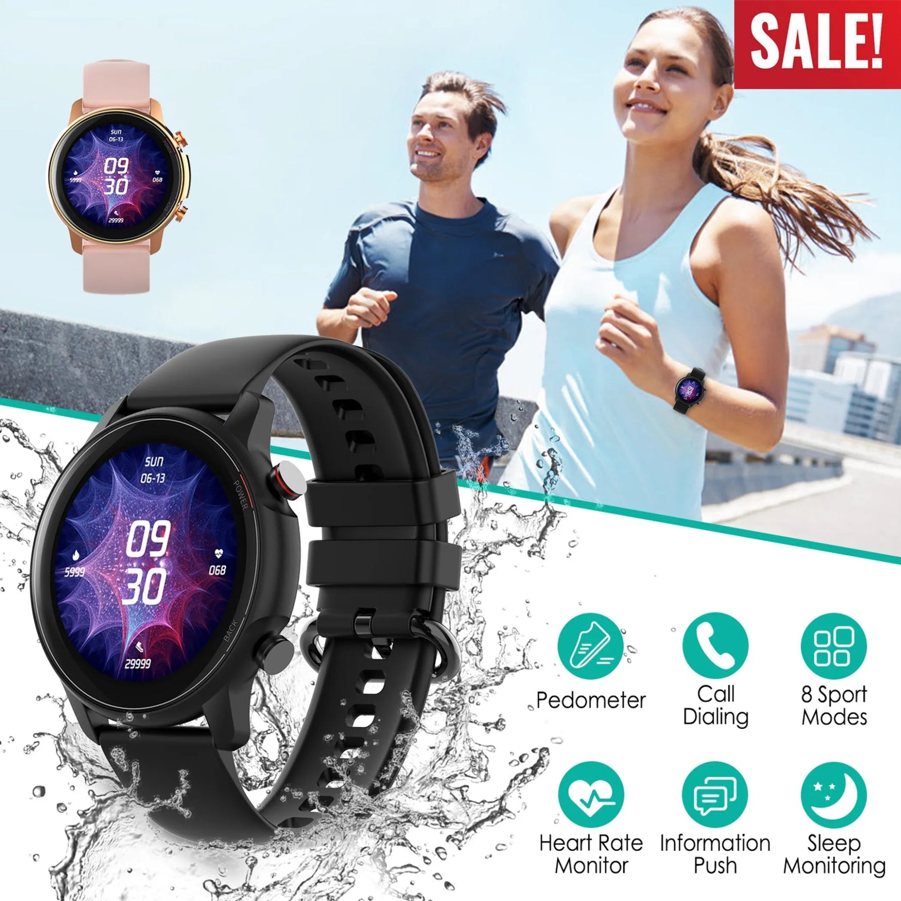 Wireless Smart Watch Fitness Tracker-AMAZON FACTORY