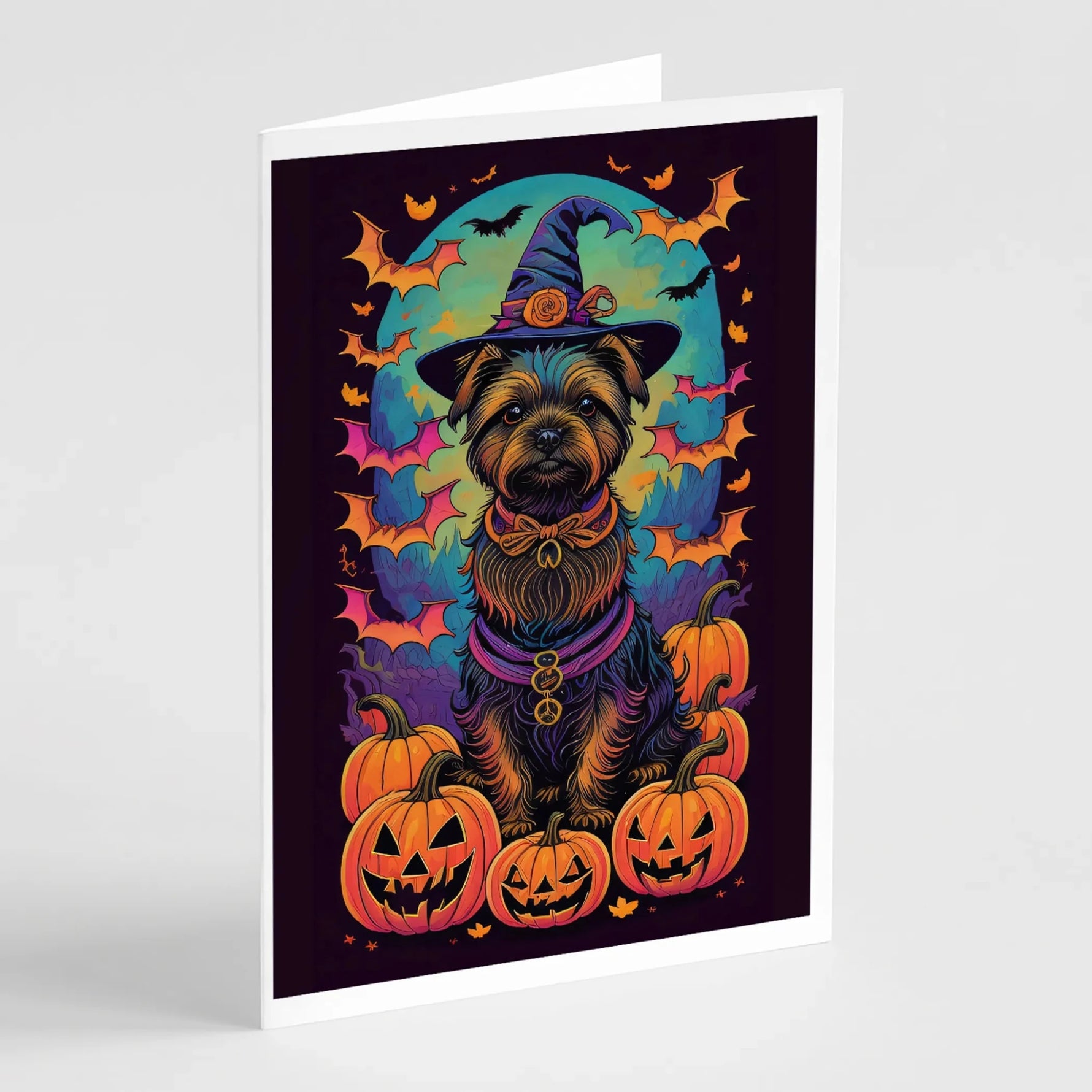 Witchy Halloween Greeting Cards - Size: 5X7 | Pack Of: 8 | Collection name: Witchy halloween-AMAZON FACTORY