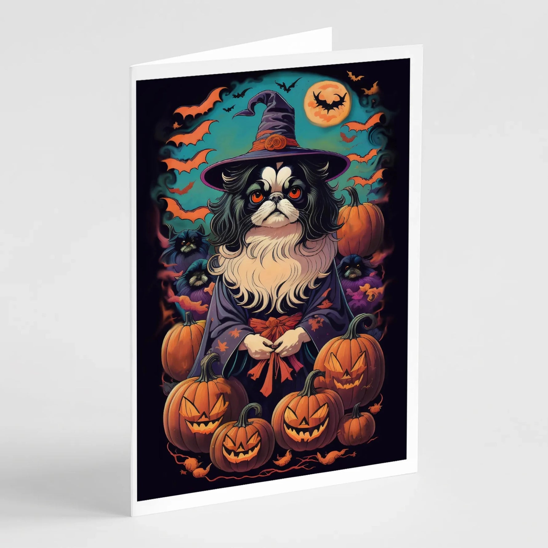 Witchy Halloween Greeting Cards - Size: 5X7 | Pack Of: 8 | Collection name: Witchy halloween-AMAZON FACTORY