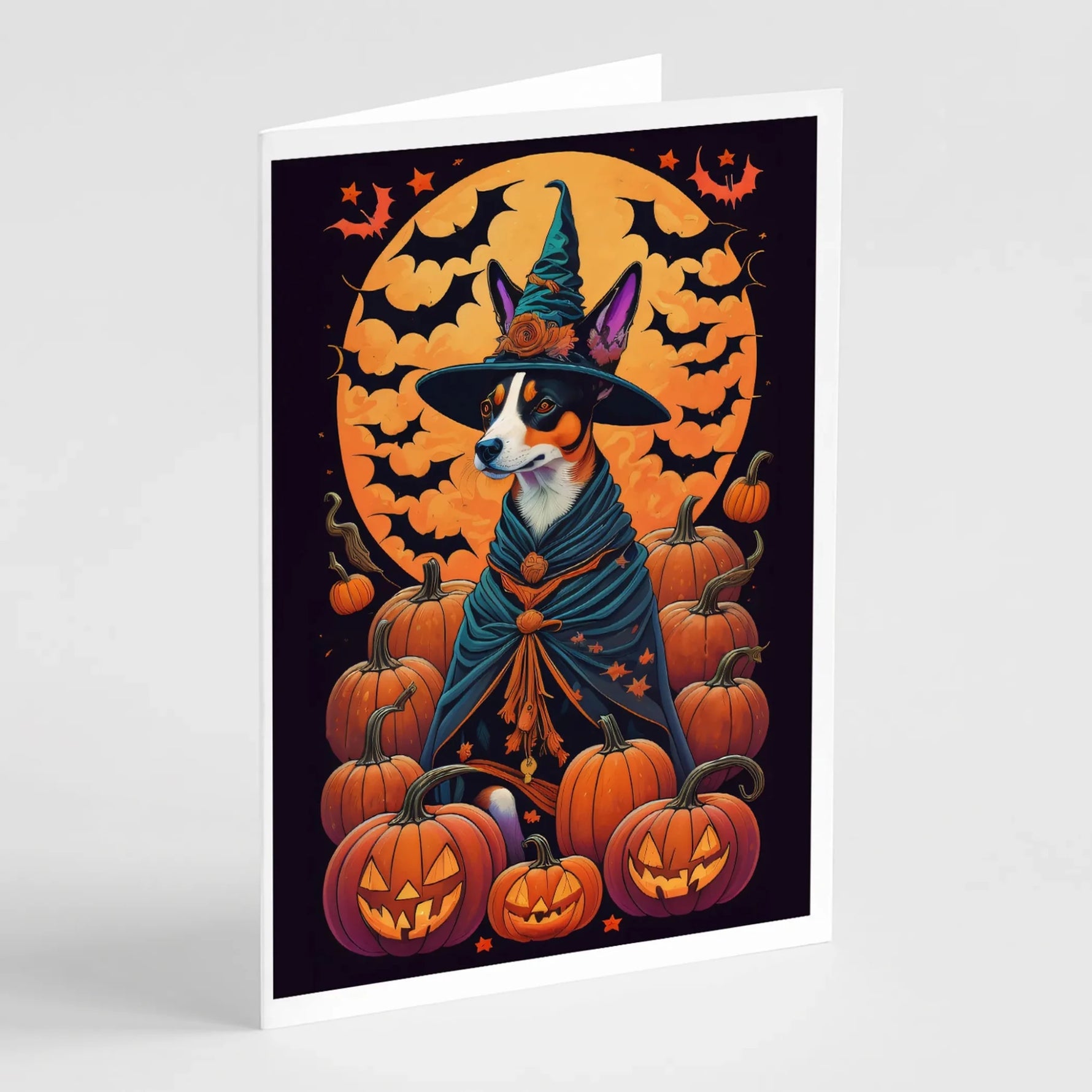 Witchy Halloween Greeting Cards - Size: 5X7 | Pack Of: 8 | Collection name: Witchy halloween-AMAZON FACTORY
