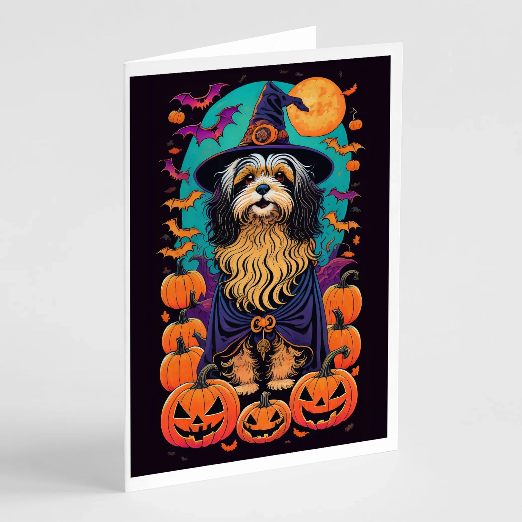 Witchy Halloween Greeting Cards - Size: 5X7 | Pack Of: 8 | Collection name: Witchy halloween-AMAZON FACTORY