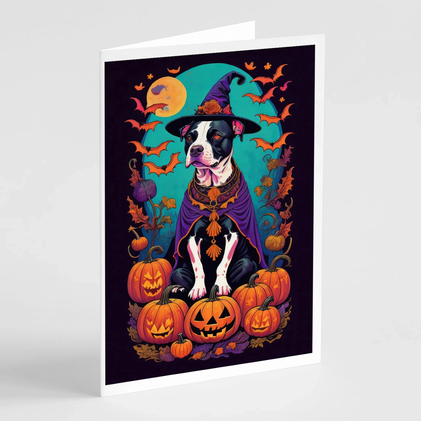 Witchy Halloween Greeting Cards - Size: 5X7 | Pack Of: 8 | Collection name: Witchy halloween-AMAZON FACTORY