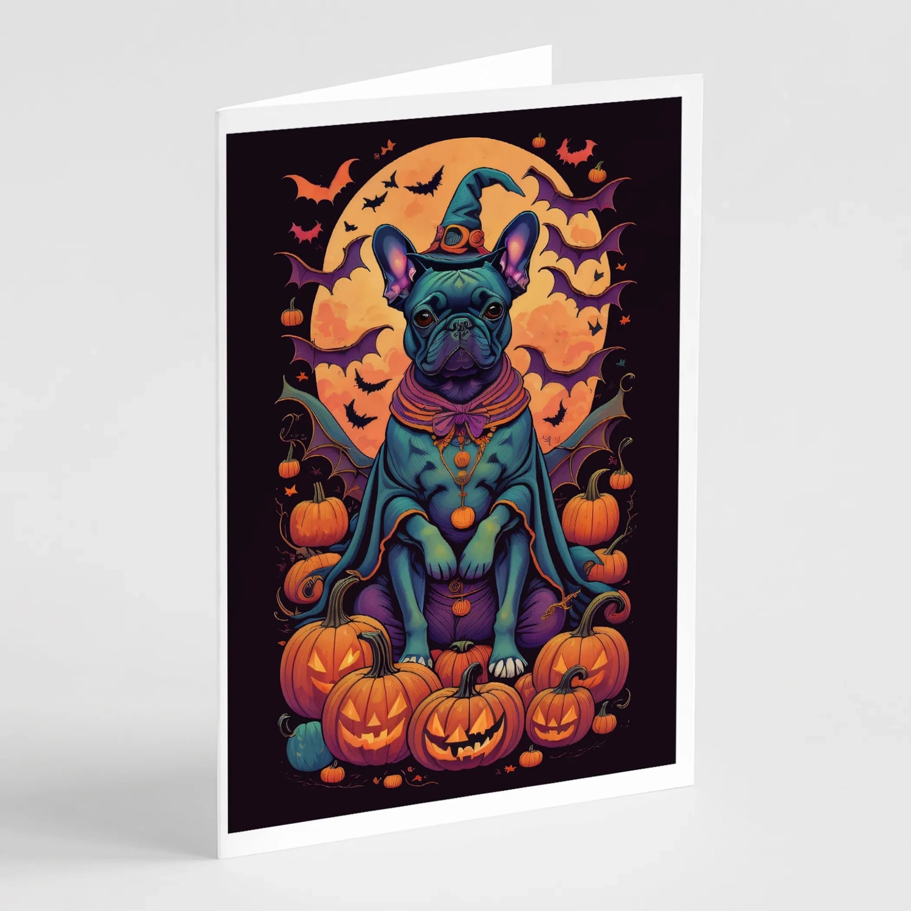 Witchy Halloween Greeting Cards - Size: 5X7 | Pack Of: 8 | Collection name: Witchy halloween-AMAZON FACTORY