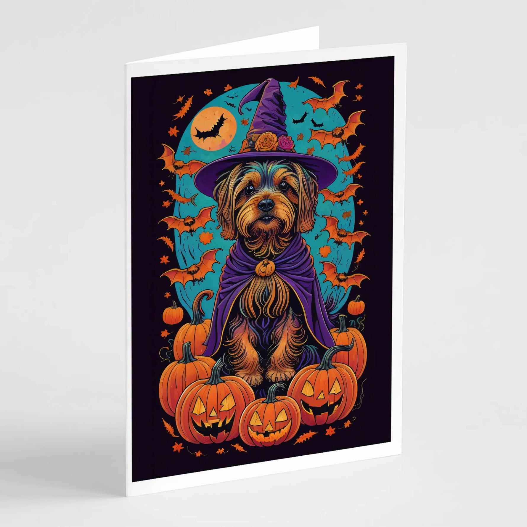Witchy Halloween Greeting Cards - Size: 5X7 | Pack Of: 8 | Collection name: Witchy halloween-AMAZON FACTORY