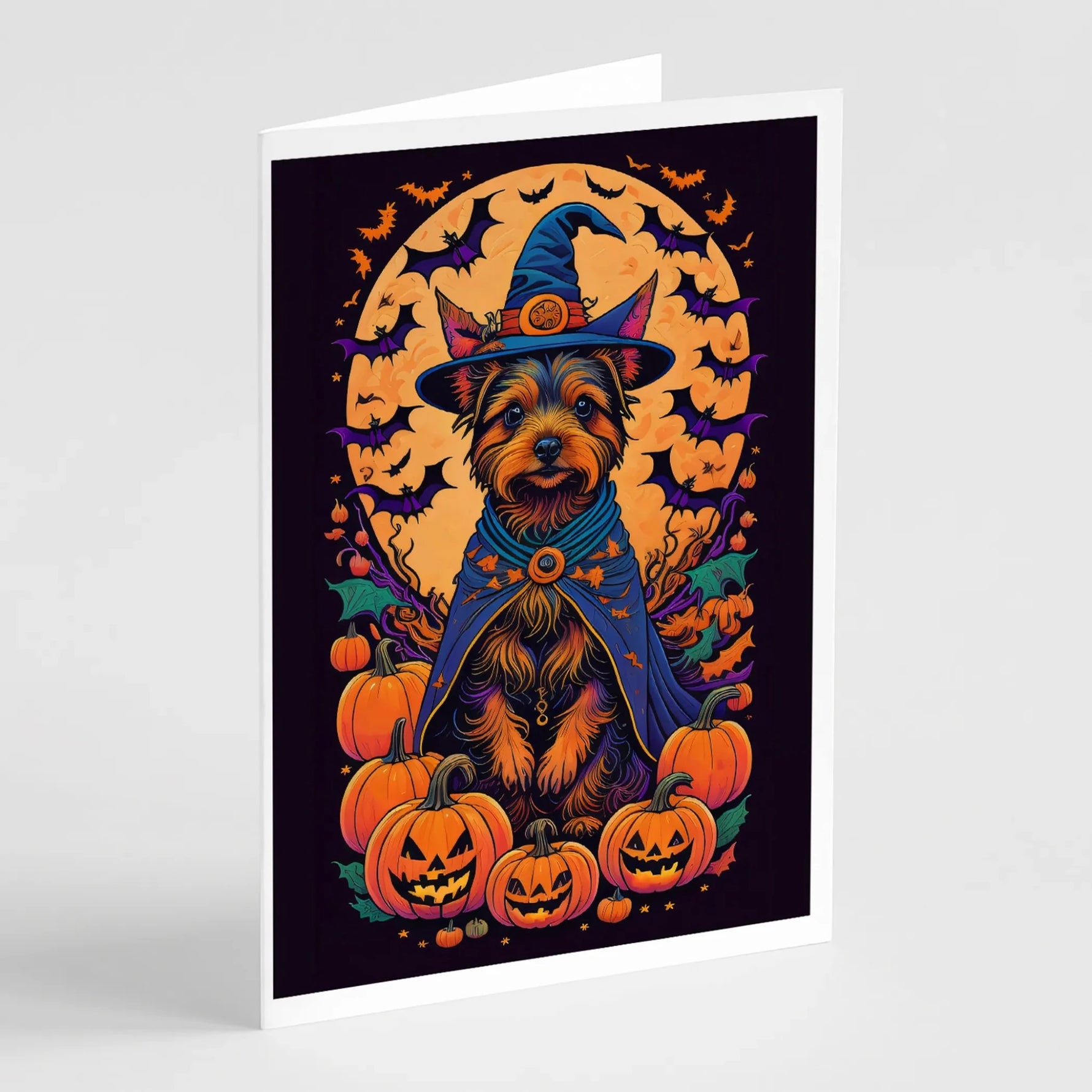 Witchy Halloween Greeting Cards - Size: 5X7 | Pack Of: 8 | Collection name: Witchy halloween-AMAZON FACTORY