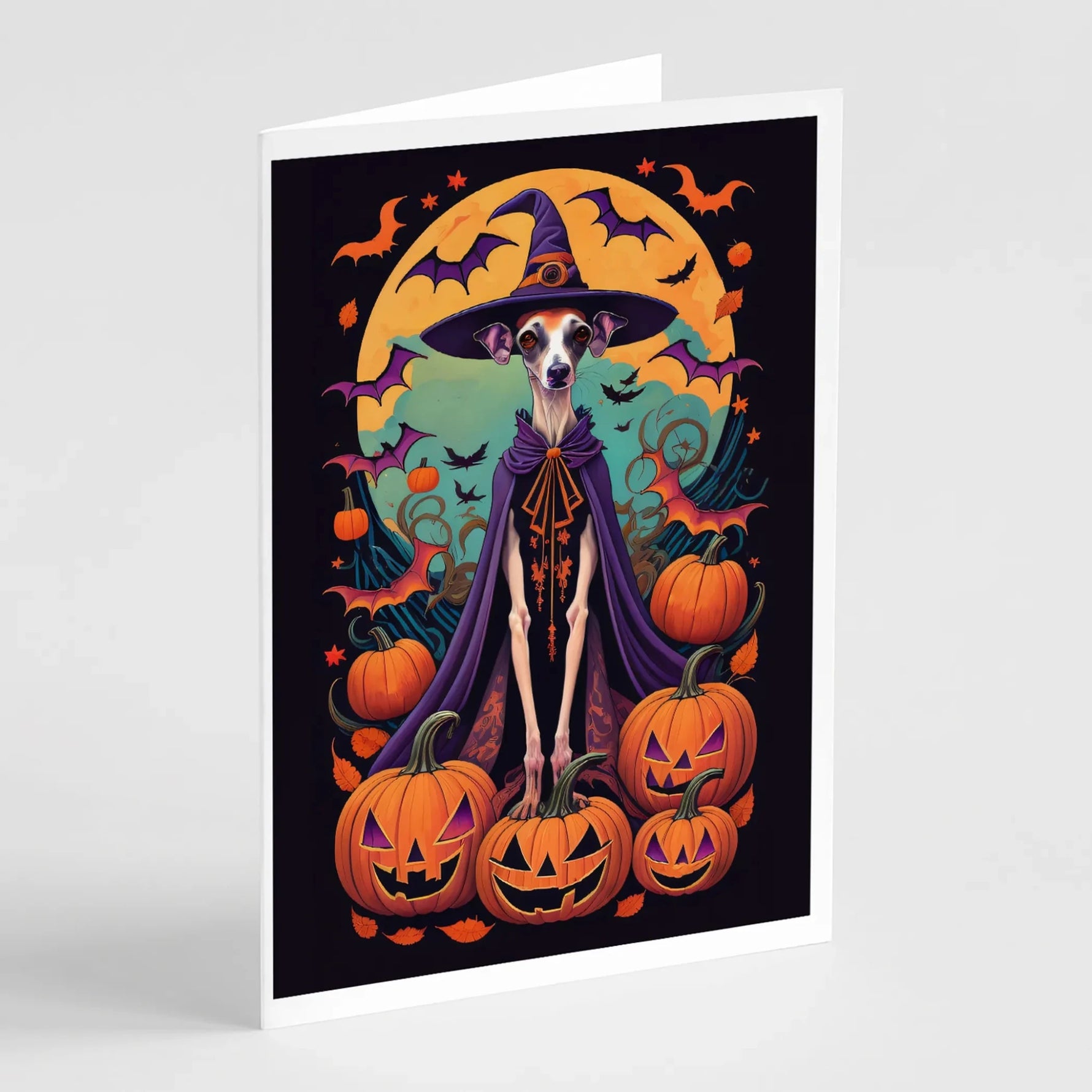 Witchy Halloween Greeting Cards - Size: 5X7 | Pack Of: 8 | Collection name: Witchy halloween-AMAZON FACTORY