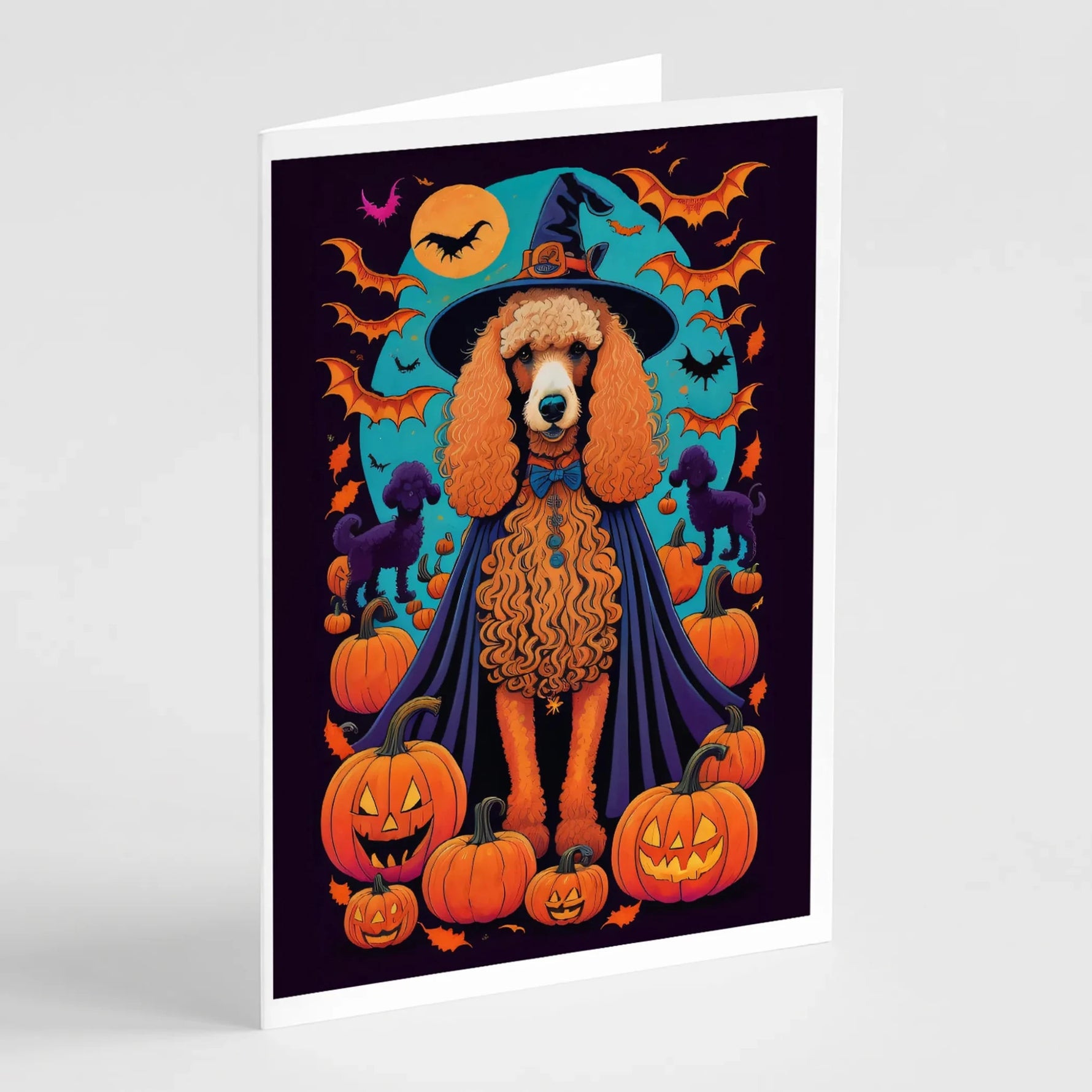 Witchy Halloween Greeting Cards - Size: 5X7 | Pack Of: 8 | Collection name: Witchy halloween-AMAZON FACTORY