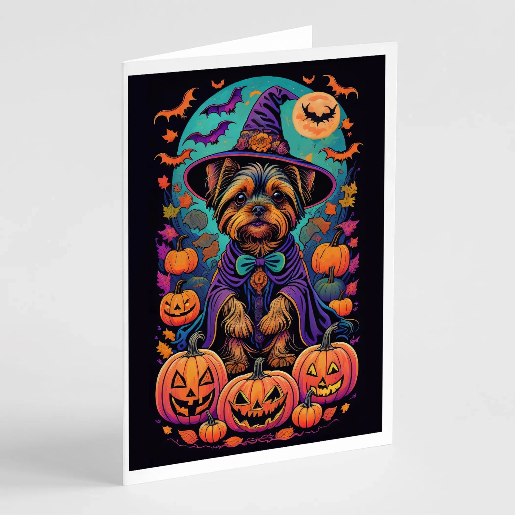 Witchy Halloween Greeting Cards - Size: 5X7 | Pack Of: 8 | Collection name: Witchy halloween-AMAZON FACTORY