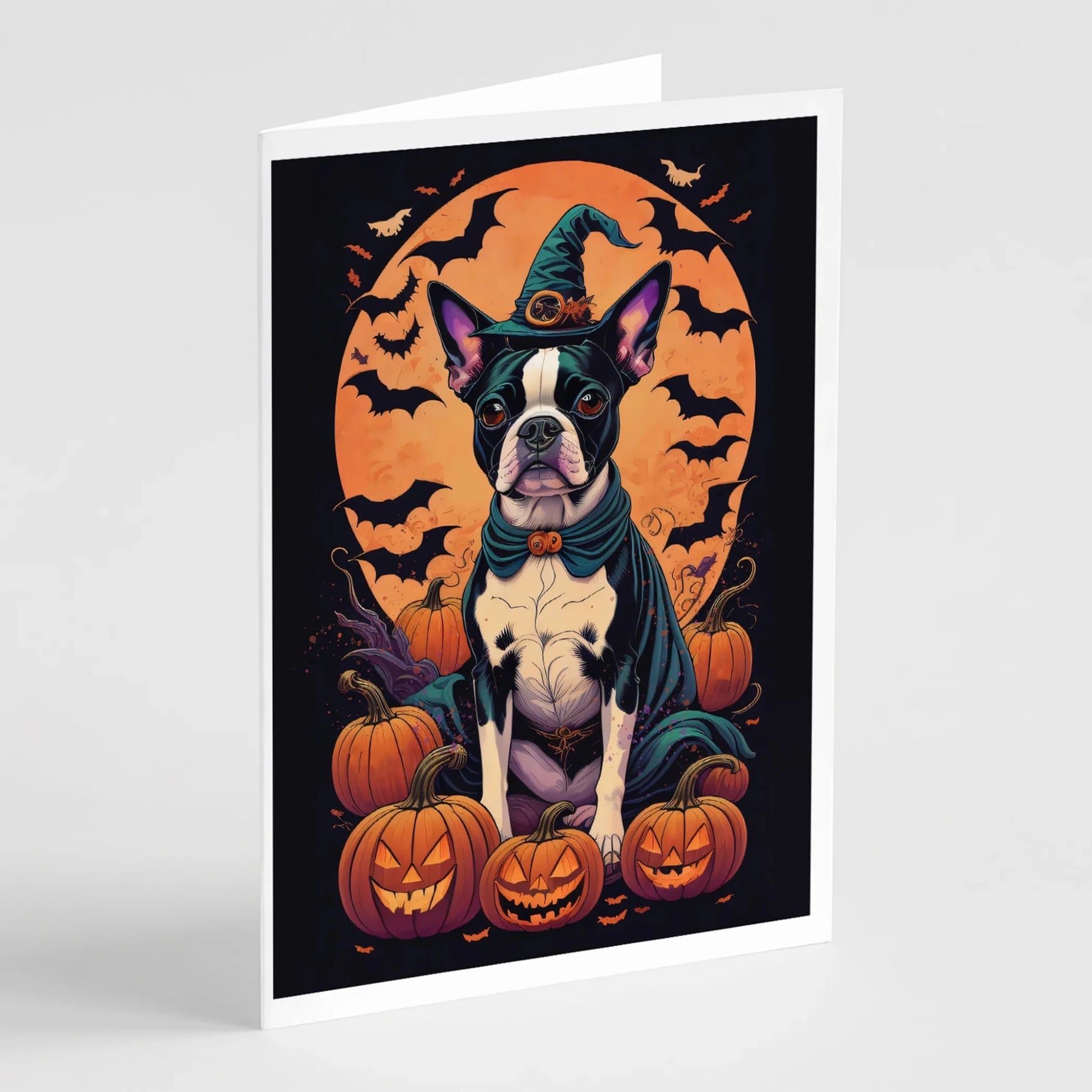 Witchy Halloween Greeting Cards - Size: 5X7 | Pack Of: 8 | Collection name: Witchy halloween-AMAZON FACTORY