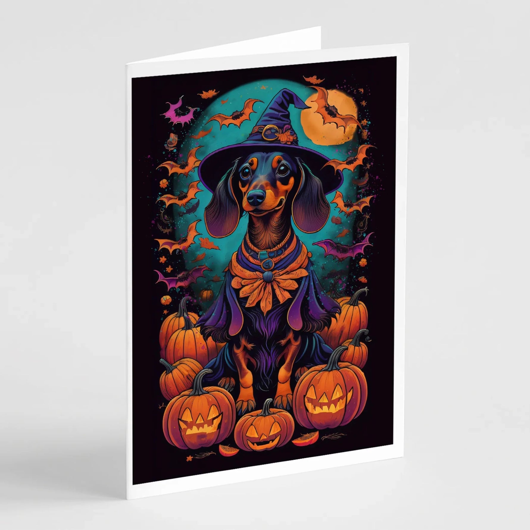 Witchy Halloween Greeting Cards - Size: 5X7 | Pack Of: 8 | Collection name: Witchy halloween-AMAZON FACTORY