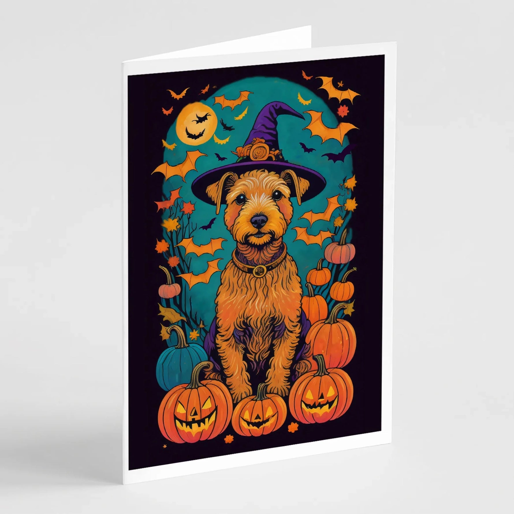 Witchy Halloween Greeting Cards - Size: 5X7 | Pack Of: 8 | Collection name: Witchy halloween-AMAZON FACTORY