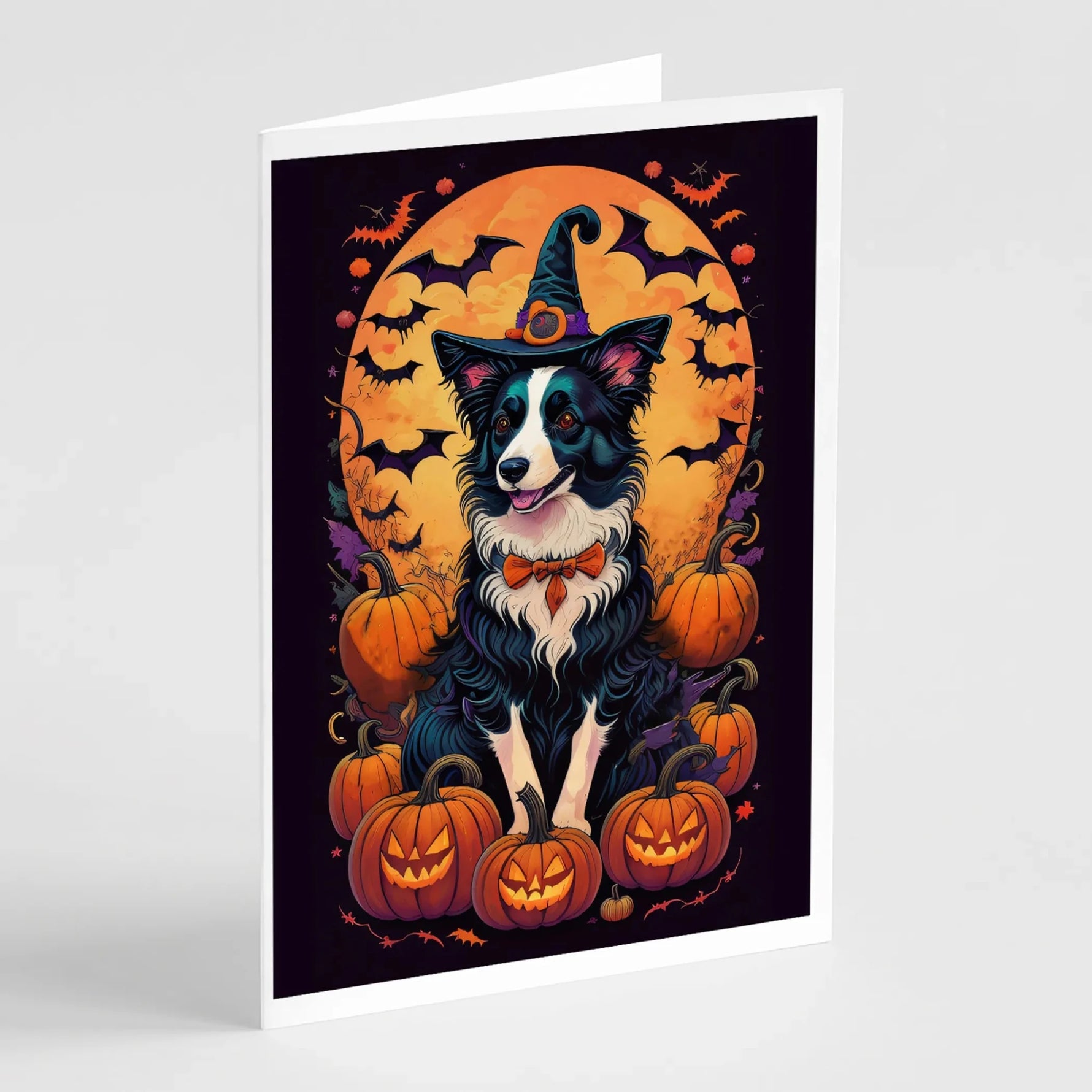 Witchy Halloween Greeting Cards - Size: 5X7 | Pack Of: 8 | Collection name: Witchy halloween-AMAZON FACTORY