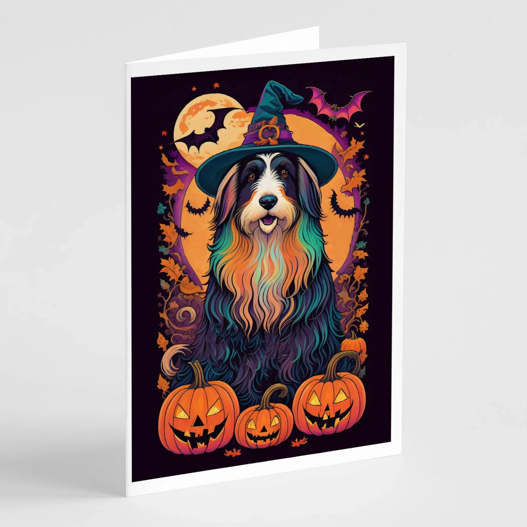 Witchy Halloween Greeting Cards - Size: 5X7 | Pack Of: 8 | Collection name: Witchy halloween-AMAZON FACTORY