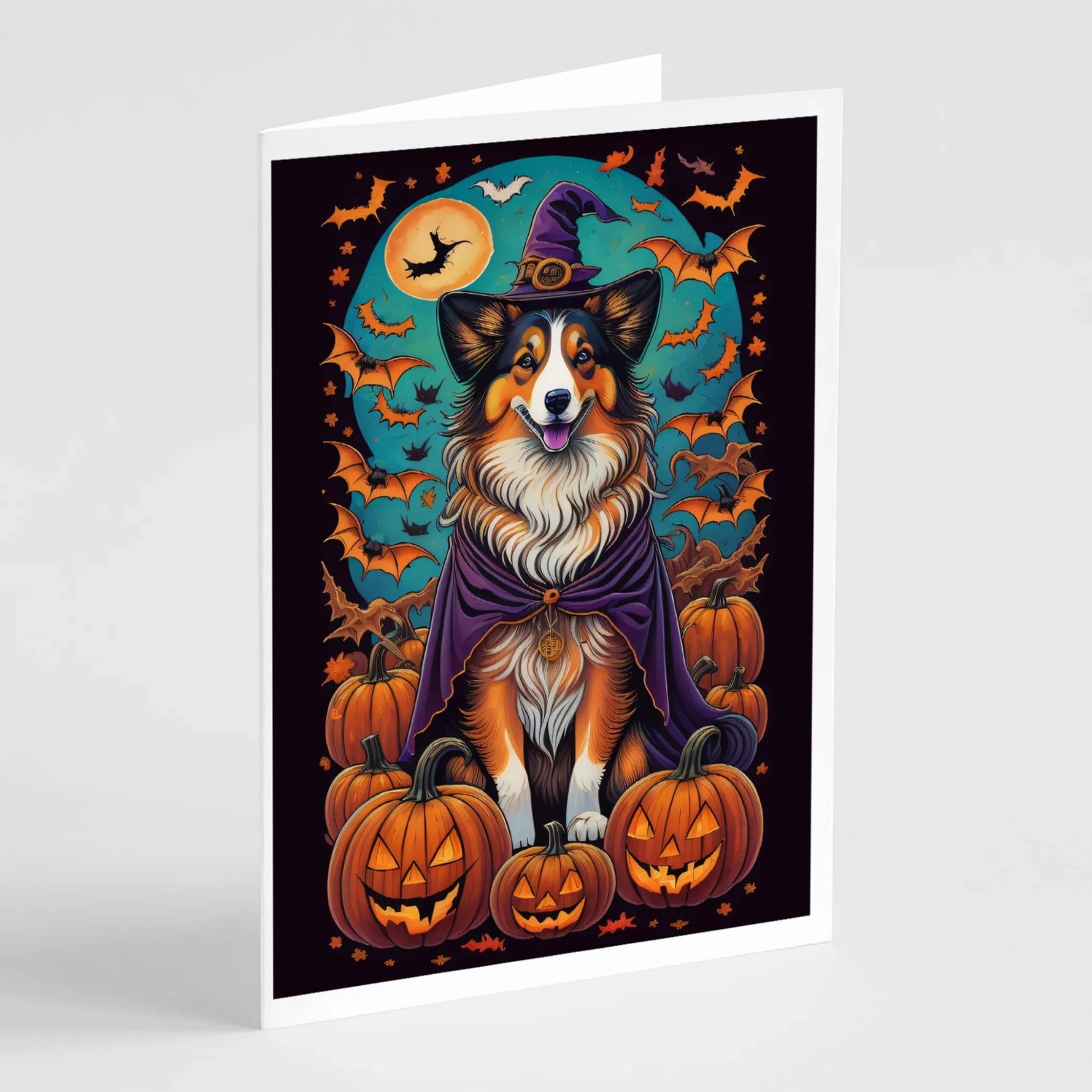 Witchy Halloween Greeting Cards - Size: 5X7 | Pack Of: 8 | Collection name: Witchy halloween-AMAZON FACTORY