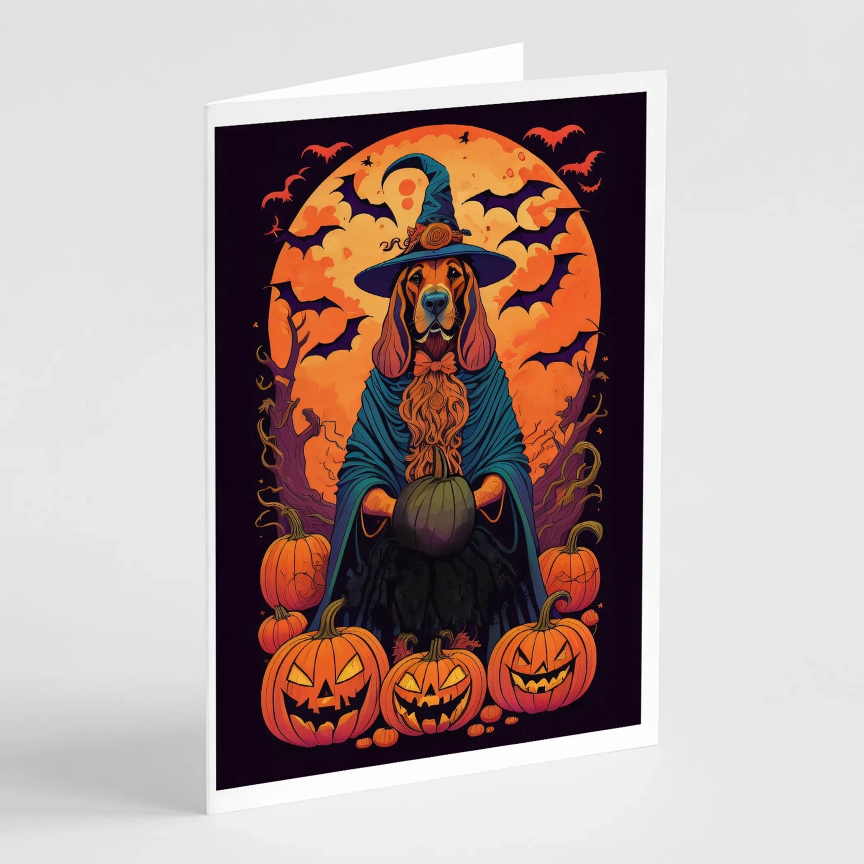 Witchy Halloween Greeting Cards - Size: 5X7 | Pack Of: 8 | Collection name: Witchy halloween-AMAZON FACTORY