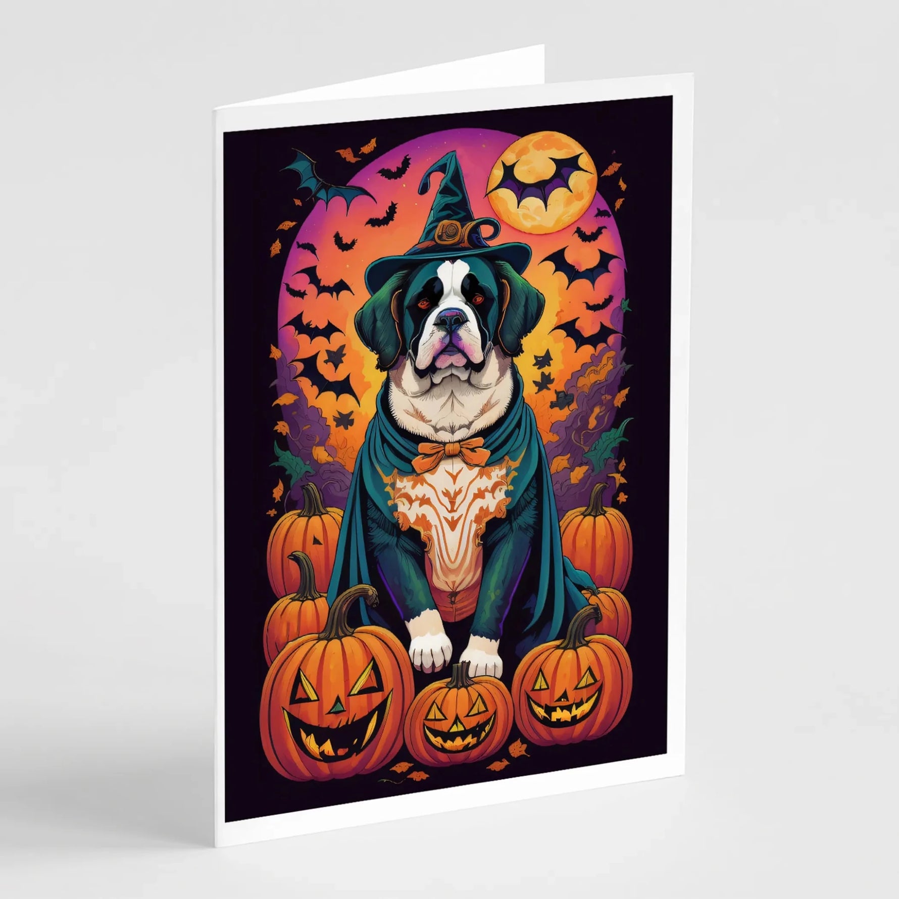 Witchy Halloween Greeting Cards - Size: 5X7 | Pack Of: 8 | Collection name: Witchy halloween-AMAZON FACTORY