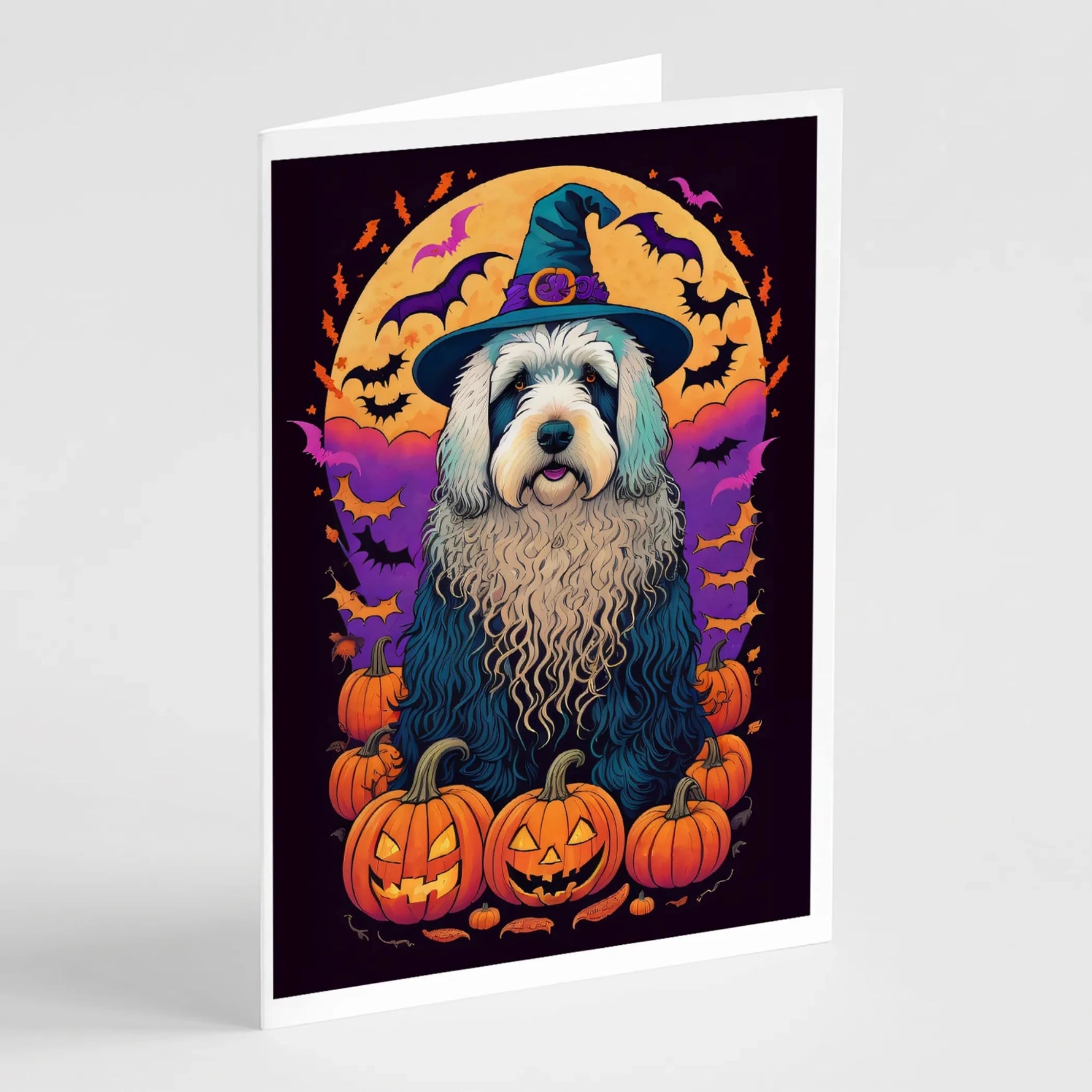 Witchy Halloween Greeting Cards - Size: 5X7 | Pack Of: 8 | Collection name: Witchy halloween-AMAZON FACTORY