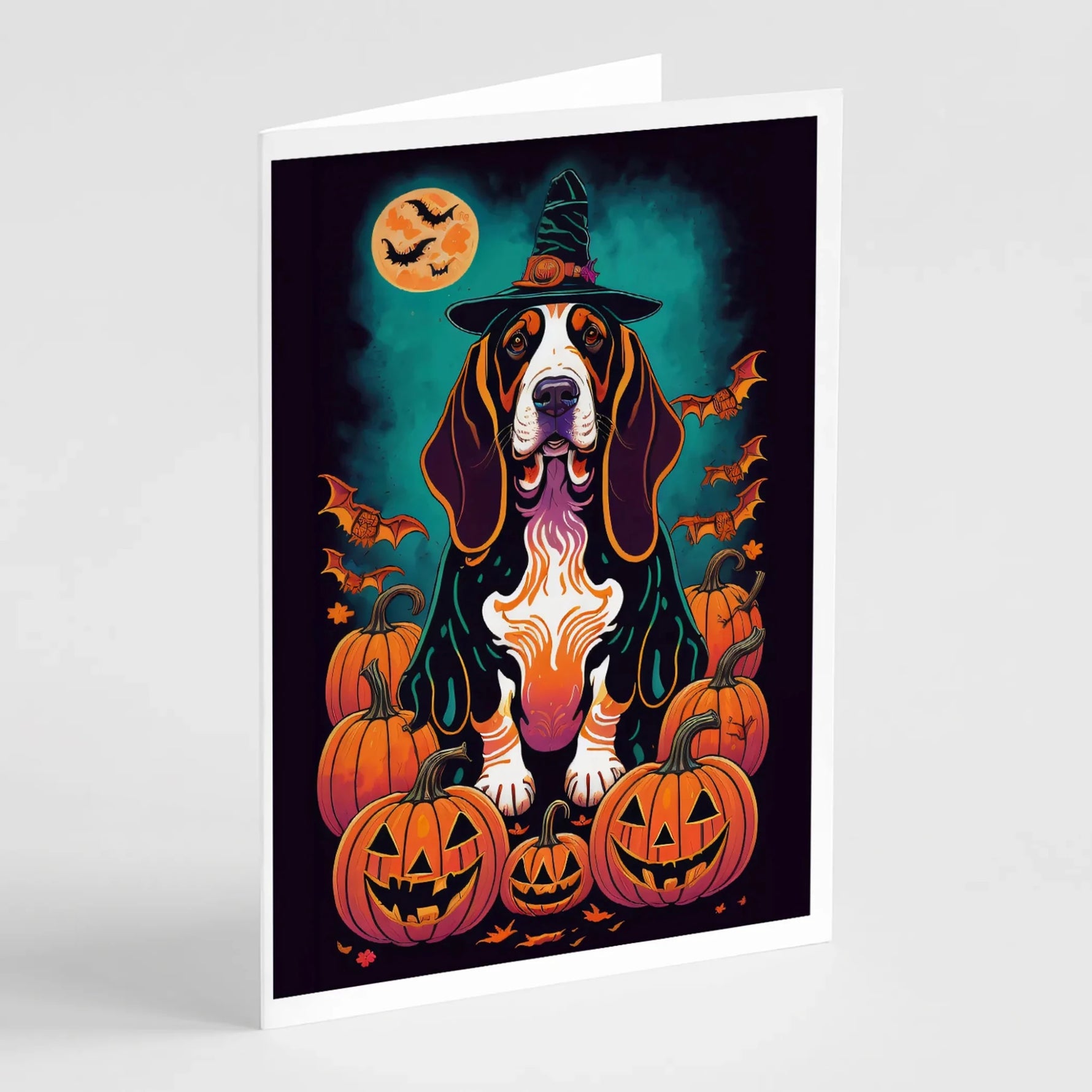 Witchy Halloween Greeting Cards - Size: 5X7 | Pack Of: 8 | Collection name: Witchy halloween-AMAZON FACTORY