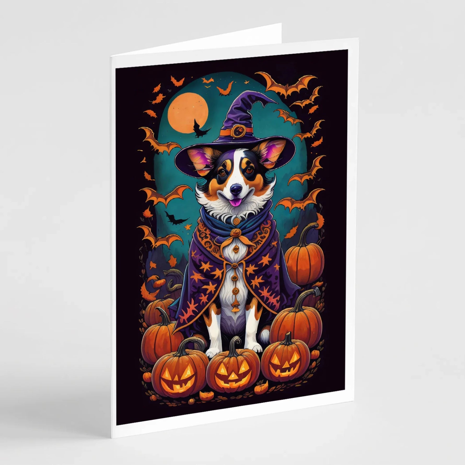 Witchy Halloween Greeting Cards - Size: 5X7 | Pack Of: 8 | Collection name: Witchy halloween-AMAZON FACTORY