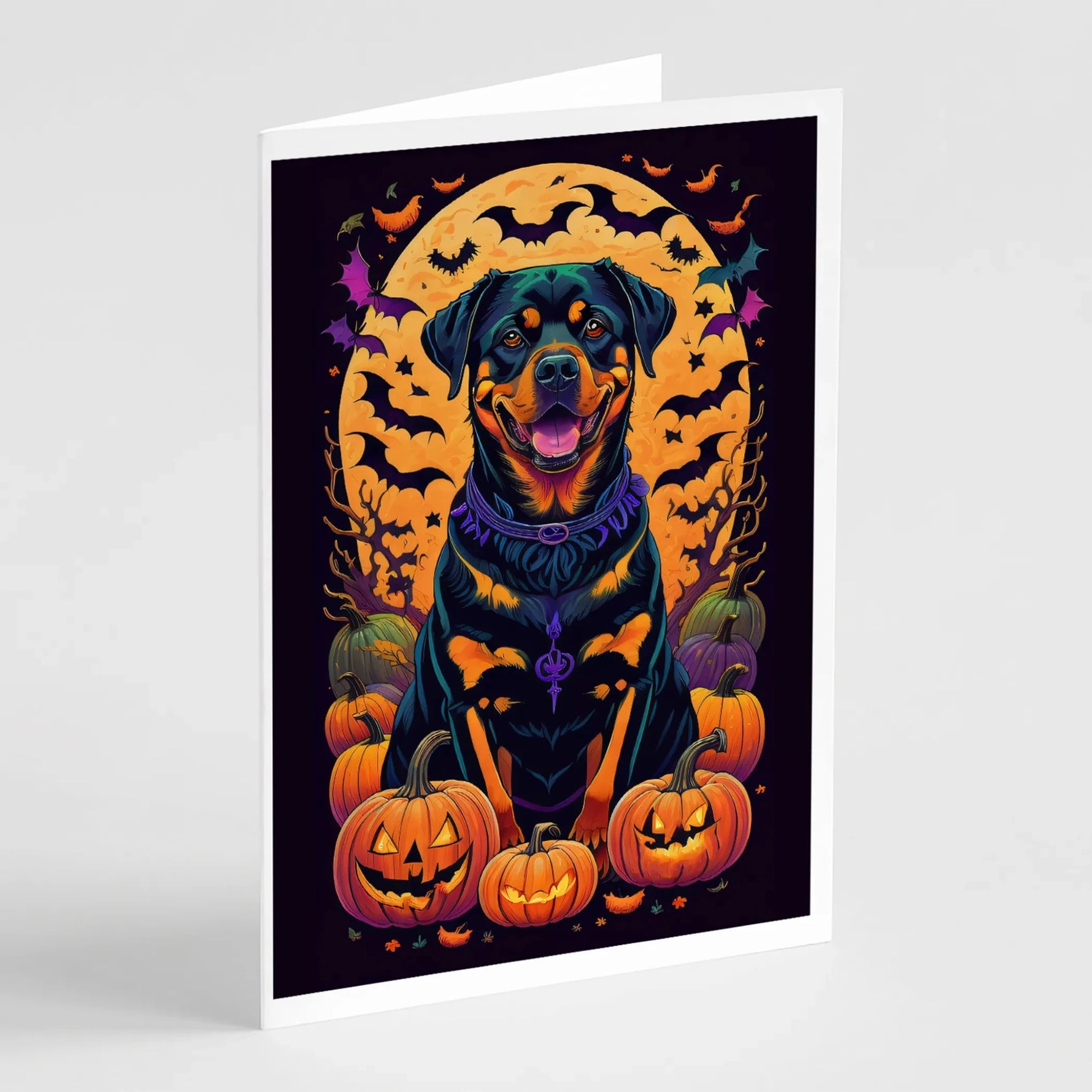 Witchy Halloween Greeting Cards - Size: 5X7 | Pack Of: 8 | Collection name: Witchy halloween-AMAZON FACTORY