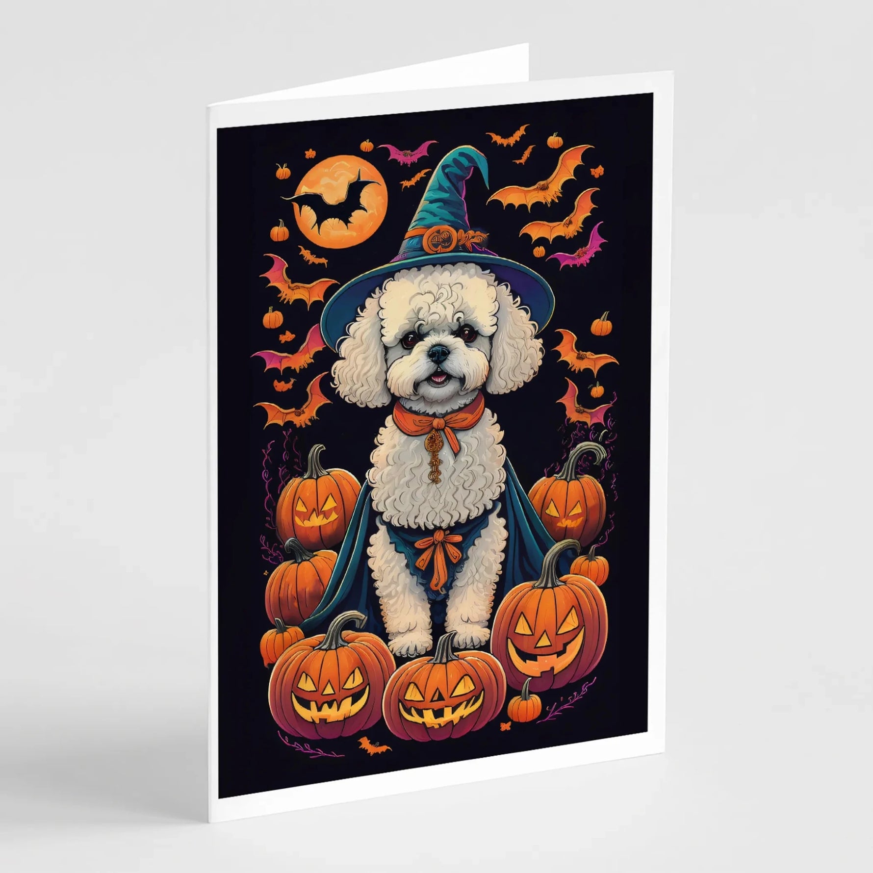 Witchy Halloween Greeting Cards - Size: 5X7 | Pack Of: 8 | Collection name: Witchy halloween-AMAZON FACTORY