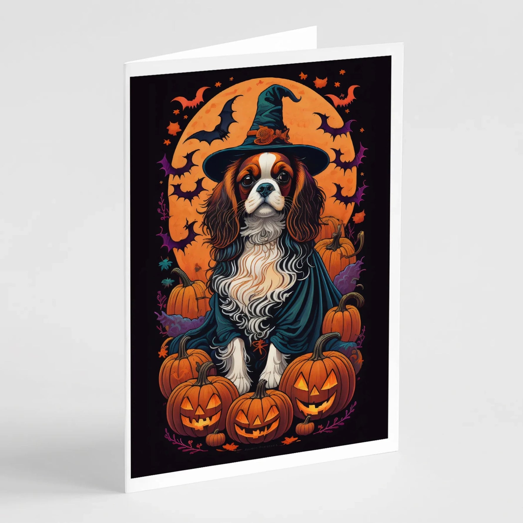 Witchy Halloween Greeting Cards - Size: 5X7 | Pack Of: 8 | Collection name: Witchy halloween-AMAZON FACTORY