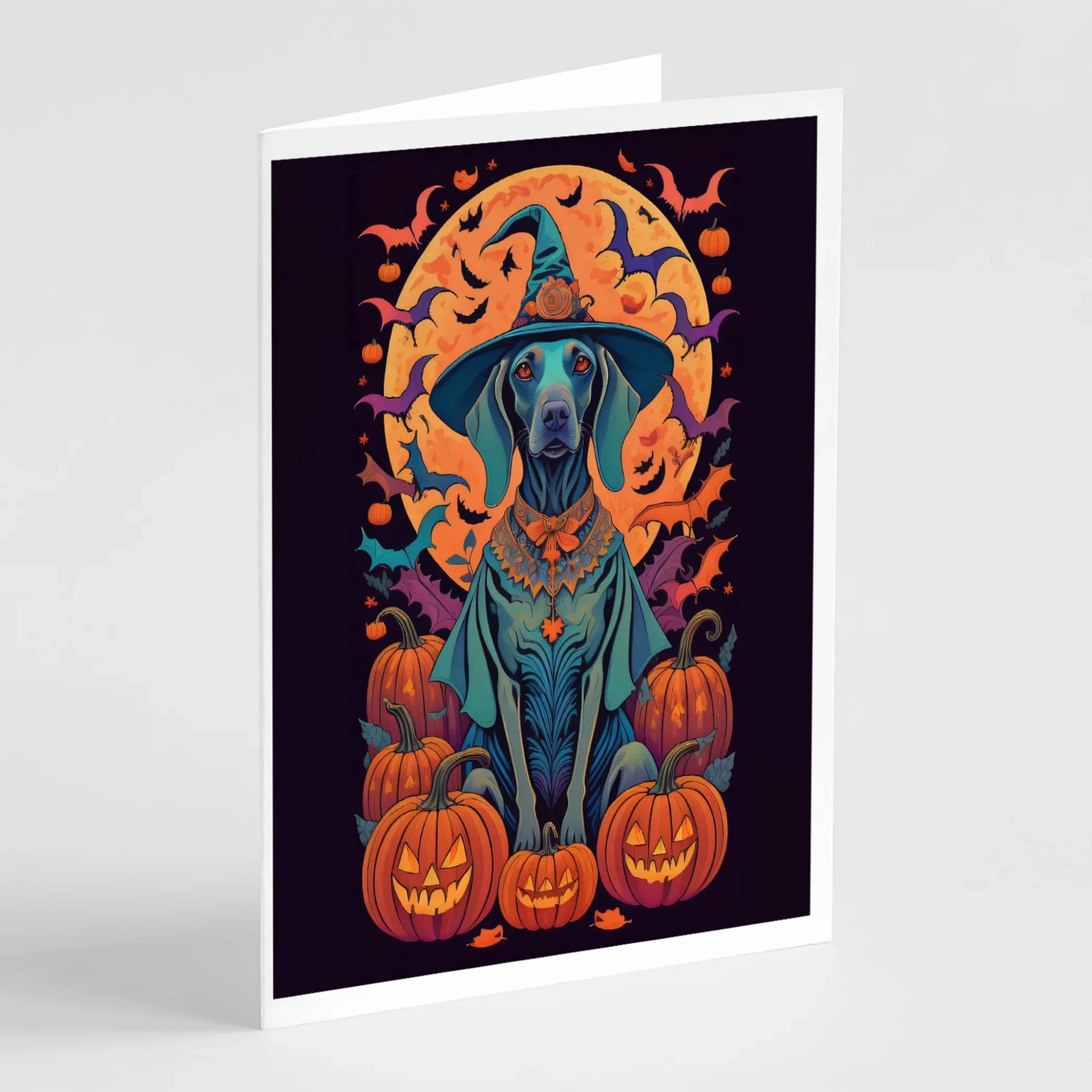 Witchy Halloween Greeting Cards - Size: 5X7 | Pack Of: 8 | Collection name: Witchy halloween-AMAZON FACTORY