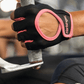 Women’s (Black & Pink) FitNESS CROSS FITNESS and Exercise TRAINING - Double - Stitched, Genuine Leather Padded Palm & Reinforced Seams - Easy On/Off Wrist & Finger Pull Tabs - AMAZON FACTORY