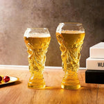 World Football Award Ceremony Trophy Shape Beer Glass, High Borosilicate Glass 450ml, Fan Gift for 2026 Soccer Matches & Parties-AMAZON FACTORY