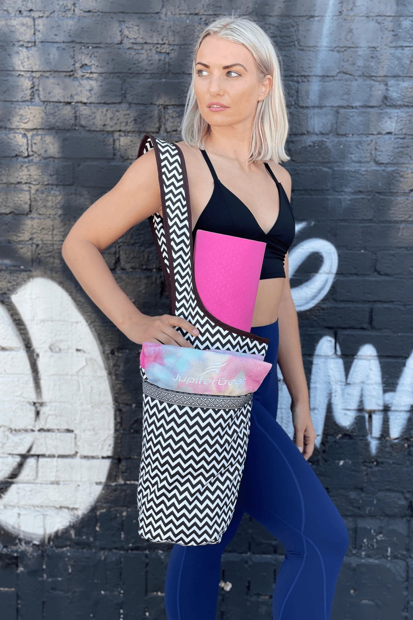 Yoga Mat Carrying Tote Bag with Large Pockets-AMAZON FACTORY