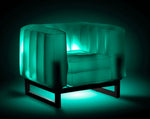 YOMI ARMCHAIR EKO WITH "LIGHTING" ALUMINIUM Frame - AMAZON FACTORY